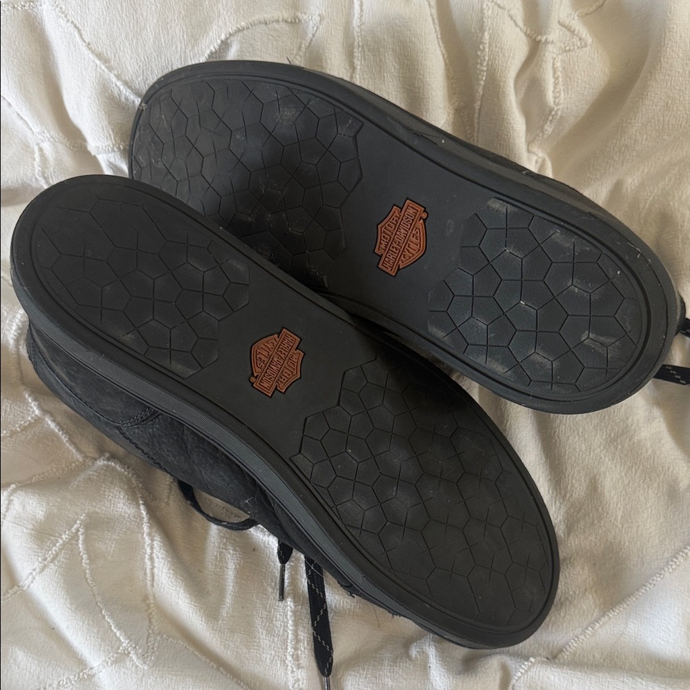 Harley-Davidson Black High-Top Men's Sneakers (11) - Picture 4 of 9